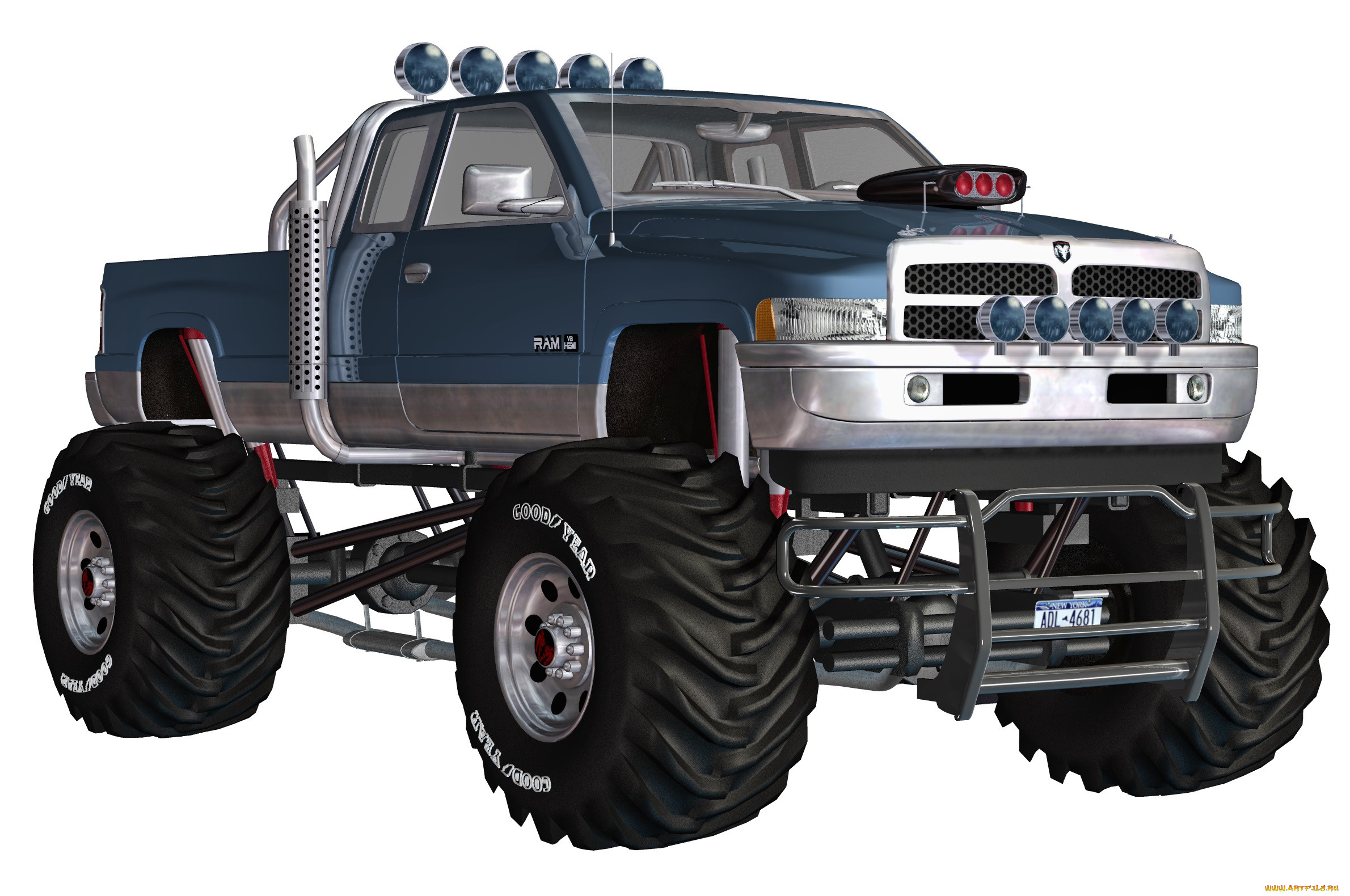 , 3, stock, dodge, png, truck, big
